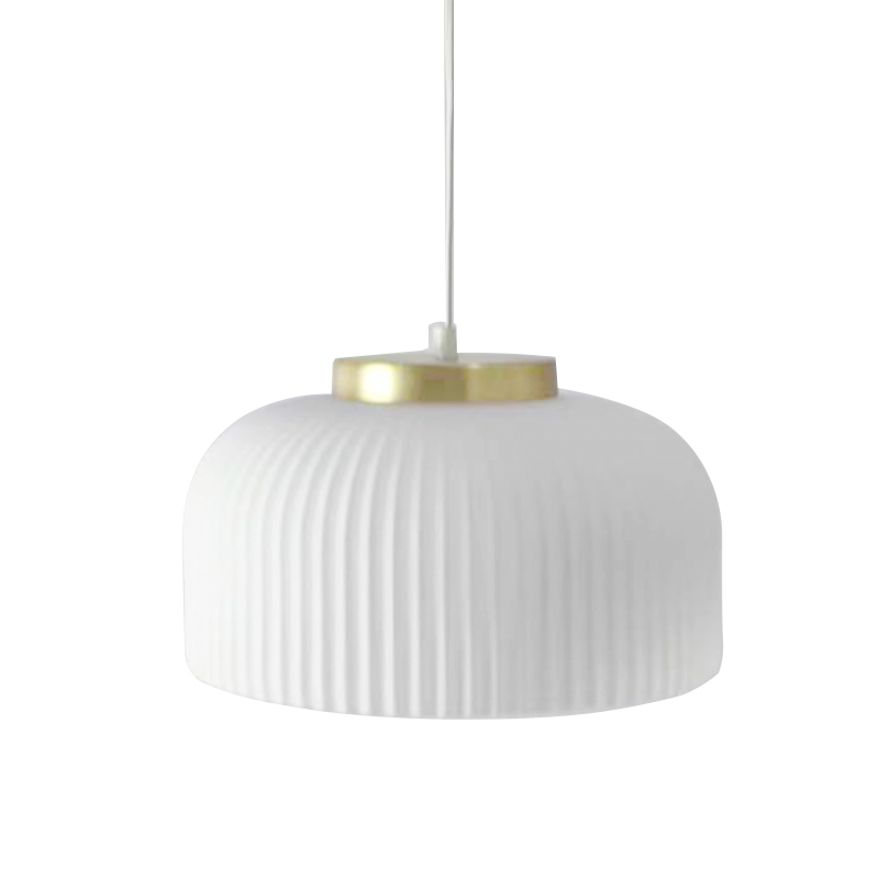 Naborani jednostavni stakleni luster